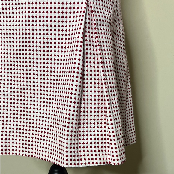 Chic Red and White Polka Dot  A-Line Skirt - Picture 6 of 12